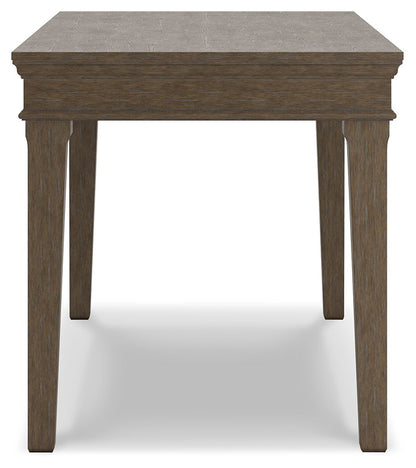 Janismore - Weathered Gray - Home Office Desk - Hornell Furniture Outlet