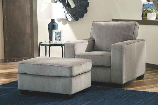 Altari - Chair With Ottoman - Hornell Furniture Outlet
