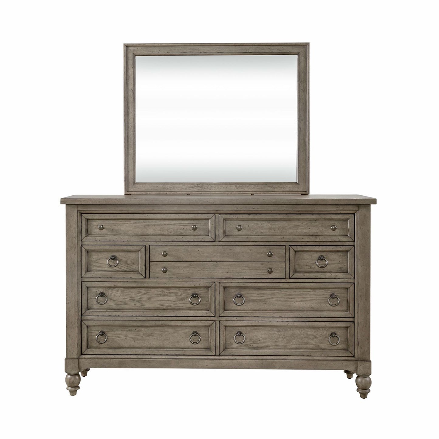 Americana Farmhouse - Dresser & Mirror - Hornell Furniture Outlet