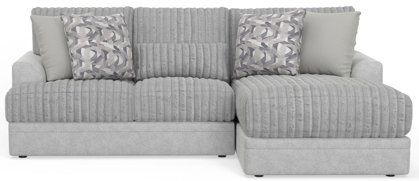 Titan - Sectional With Comfort Coil Seating And Accent Pillows Included - Hornell Furniture Outlet