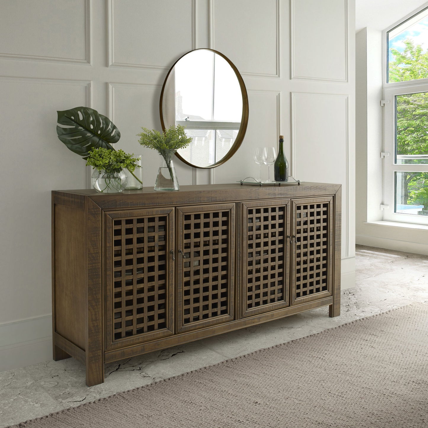 Rio - 4 Door Accent Cabinet - Hornell Furniture Outlet