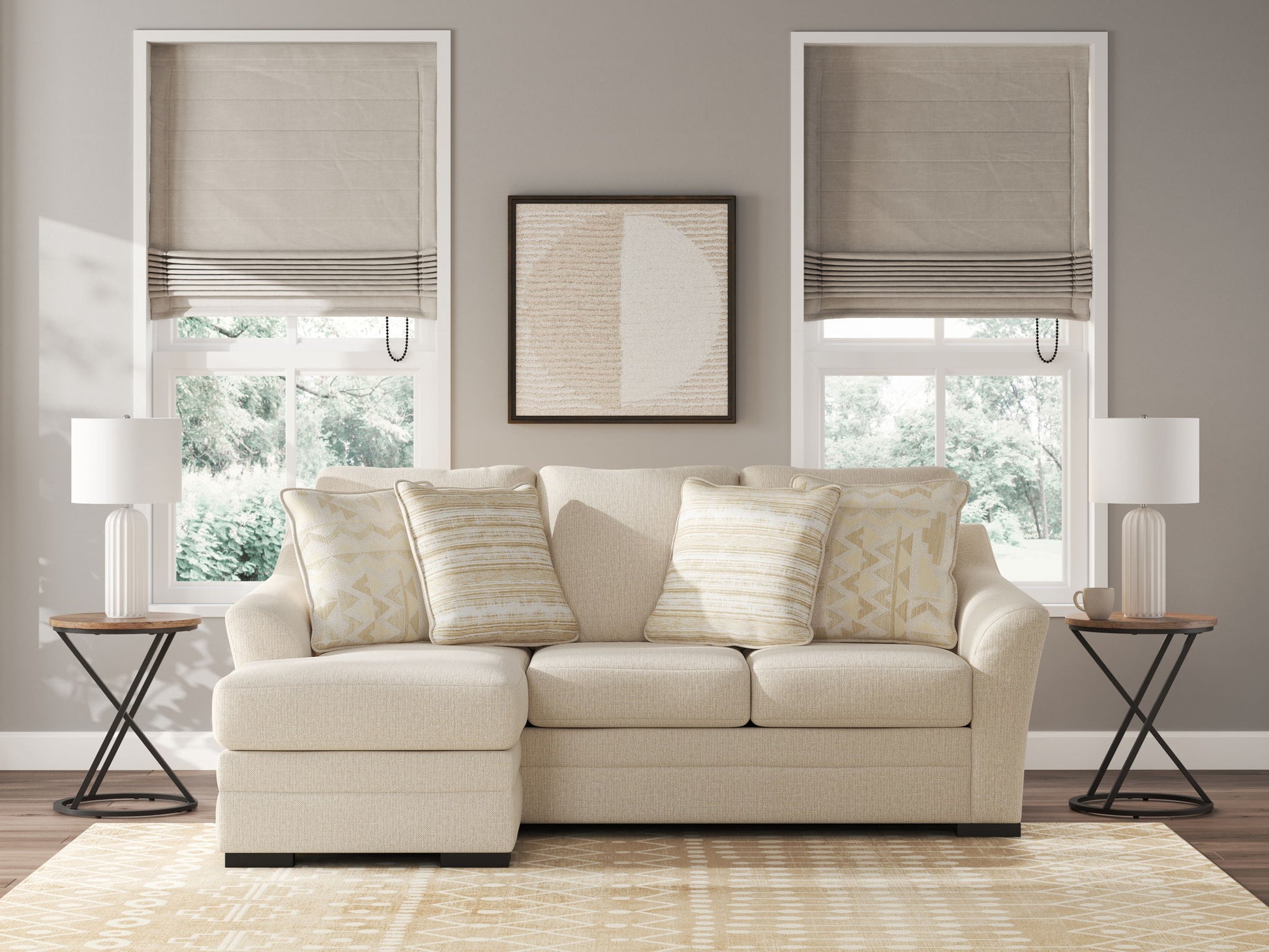Lango - Queen Sofa Chaise Sleeper - Jute - Hornell Furniture Outlet