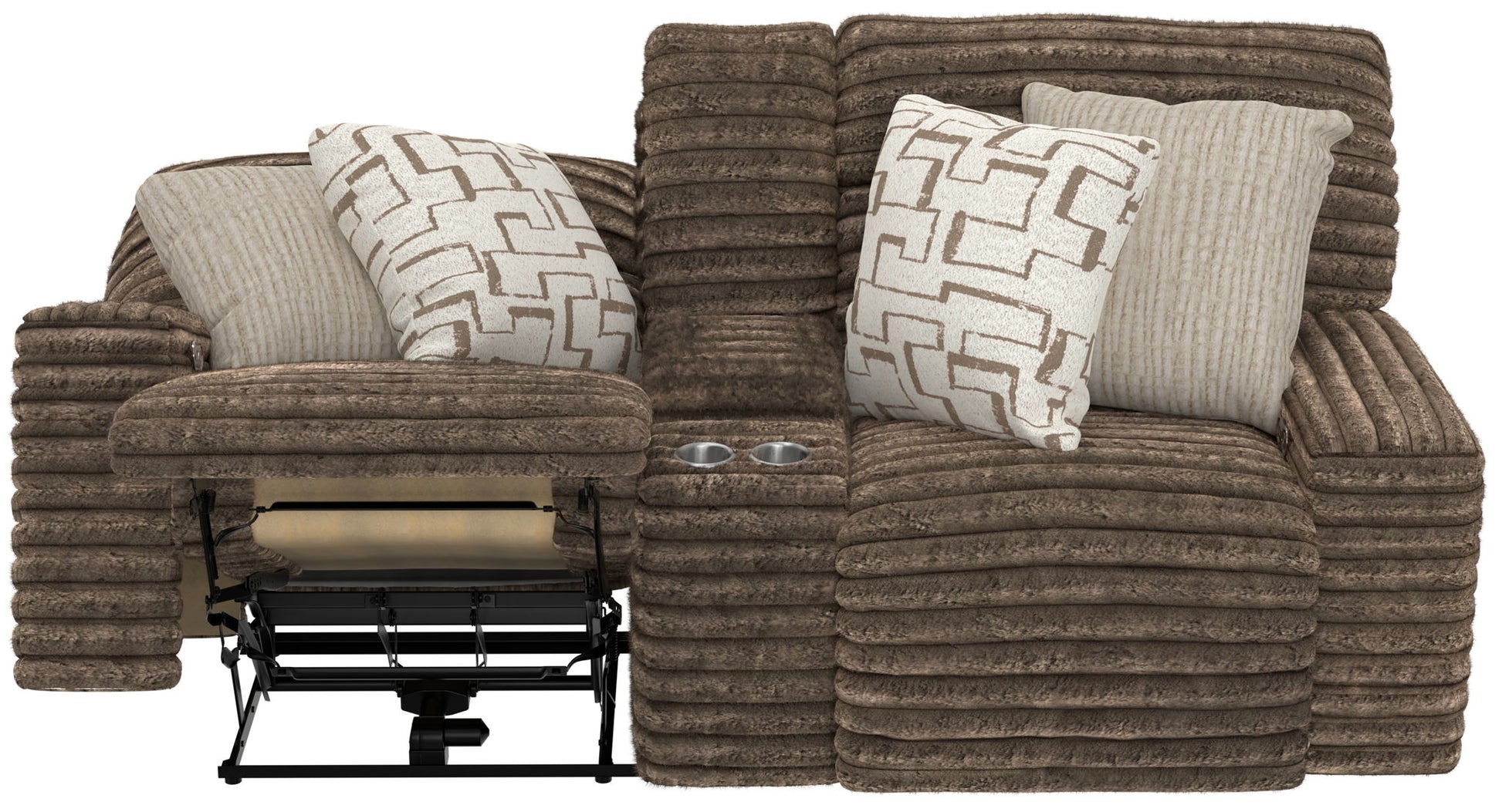 Lynx - Power Reclining Console Loveseat With Zero Gravity - Hornell Furniture Outlet