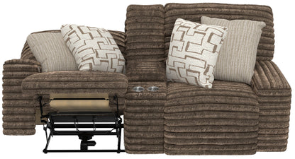 Lynx - Power Reclining Console Loveseat With Zero Gravity - Hornell Furniture Outlet