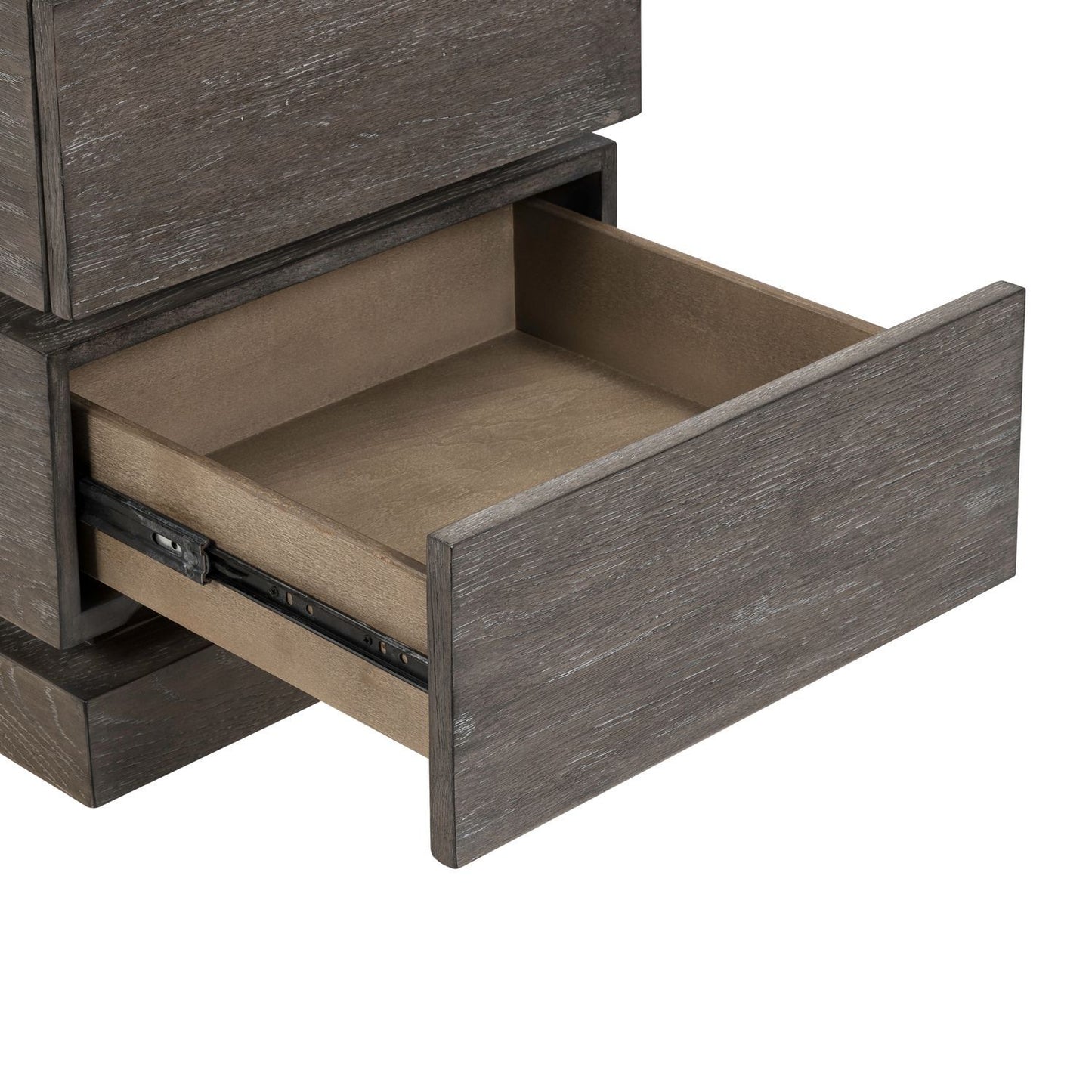 Piedmont - Chairside Table - Charcoal / Ash - Hornell Furniture Outlet