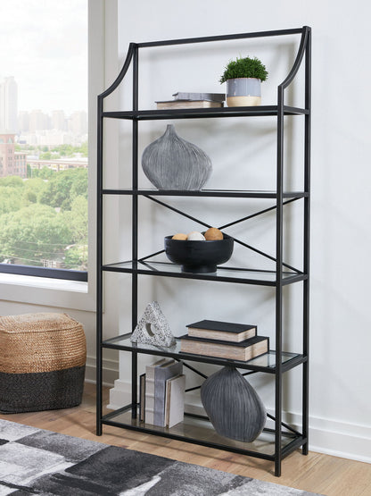 Dakerwell - Antique Black - Bookcase - Hornell Furniture Outlet