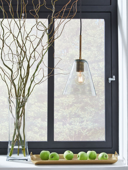 Collbrook - Glass Pendant Light - Hornell Furniture Outlet