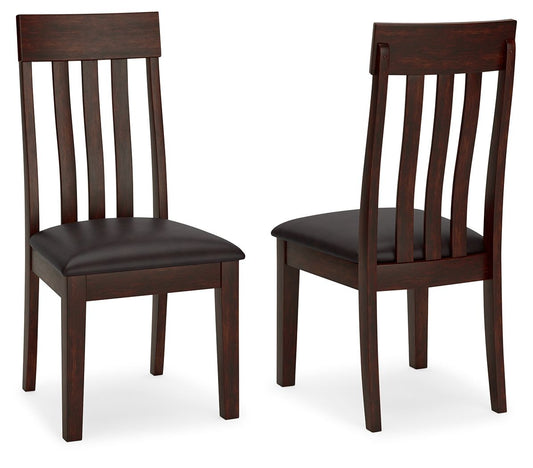 Haddigan - Dining UPH Side Chair (Set of 2) - Dark Brown - Hornell Furniture Outlet