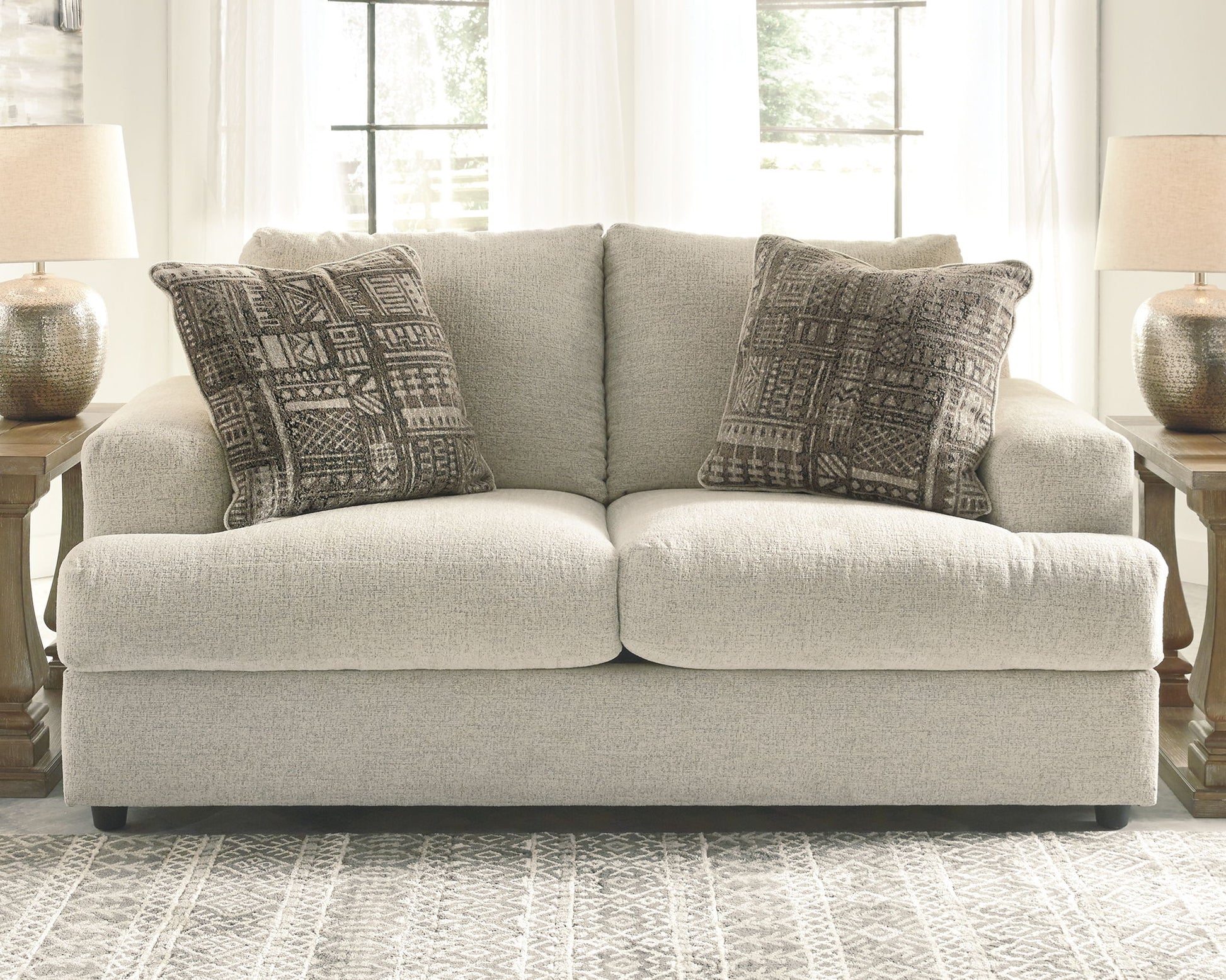 Soletren - Stationary Loveseat - Hornell Furniture Outlet