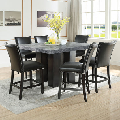 Camila - Square Counter Dining Set - Gray Top - Hornell Furniture Outlet