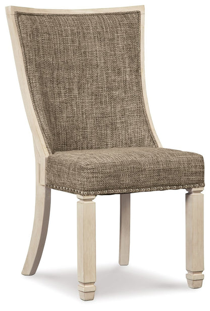 Bolanburg - Dining UPH Side Chair (Set of 2) - Lattice Back - Brown / Beige - Hornell Furniture Outlet