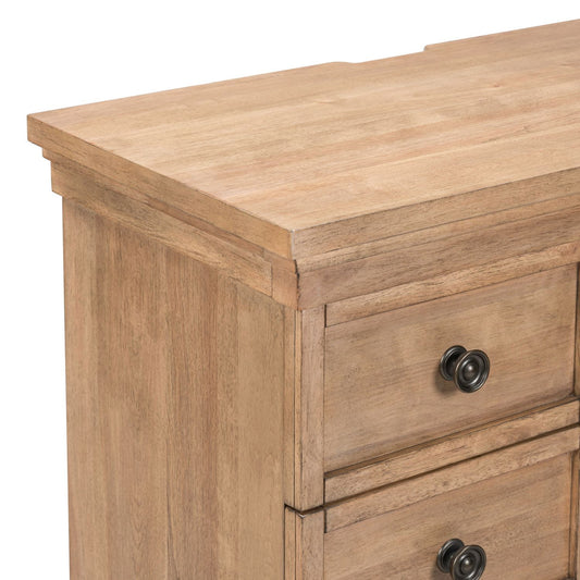 Haven Hills - Bedside Chest With Charging Station - Camel Beige - Hornell Furniture Outlet