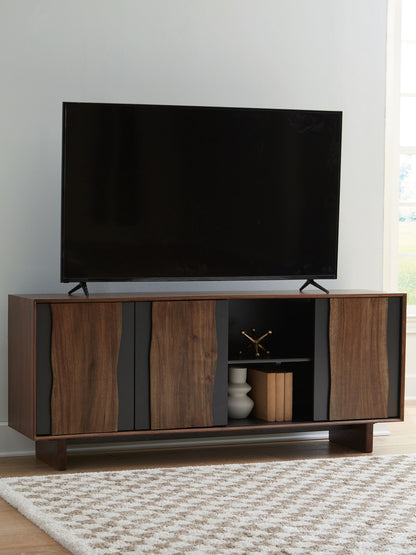 Welby - Brown / Charcoal - Accent Cabinet - Hornell Furniture Outlet