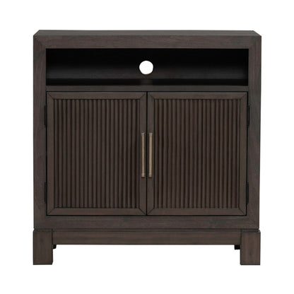 Modern Edge - Bedside Chest With Charging Station - Brown - Hornell Furniture Outlet