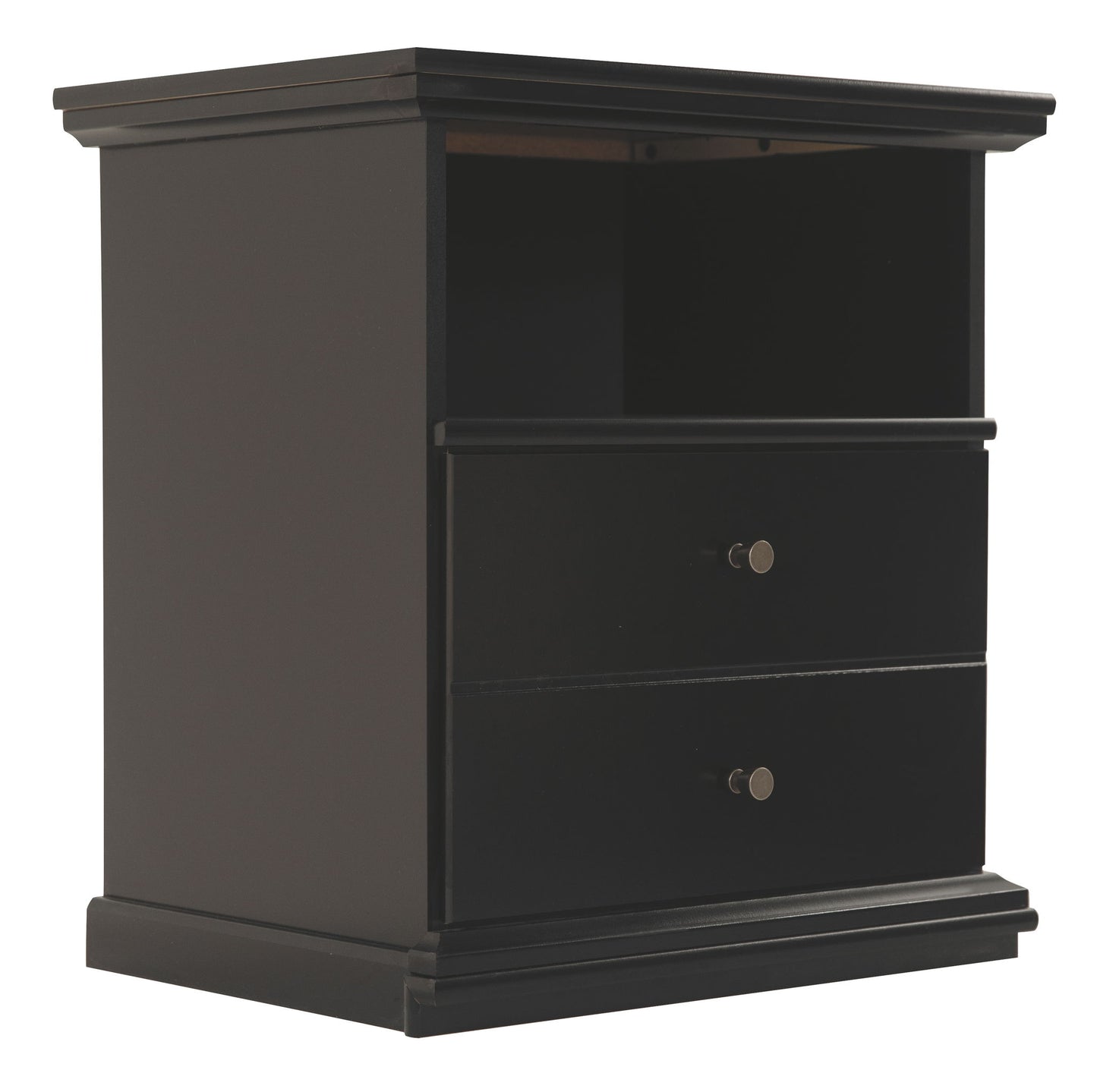 Maribel - Black - One Drawer Night Stand - Hornell Furniture Outlet