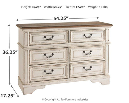Realyn - Dresser, Mirror - Hornell Furniture Outlet