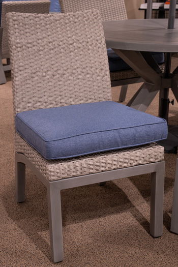 Half Moon Beach - Blue / Gray - Side Chair With Cushion (Set of 2) - Hornell Furniture Outlet
