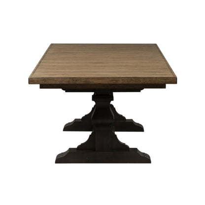 Harvest Home - Trestle Table - Black - Hornell Furniture Outlet