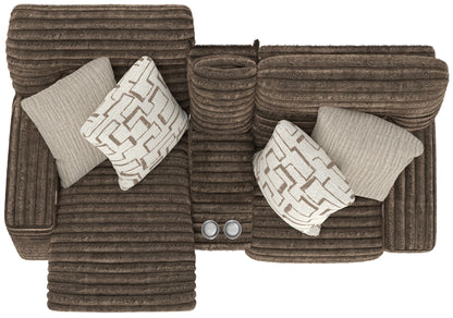 Lynx - Power Reclining Console Loveseat With Zero Gravity - Hornell Furniture Outlet