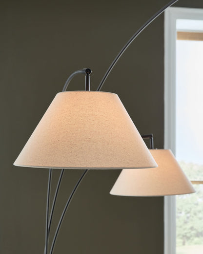 Gibbswellner - Metal Arc Lamp - Black - Hornell Furniture Outlet