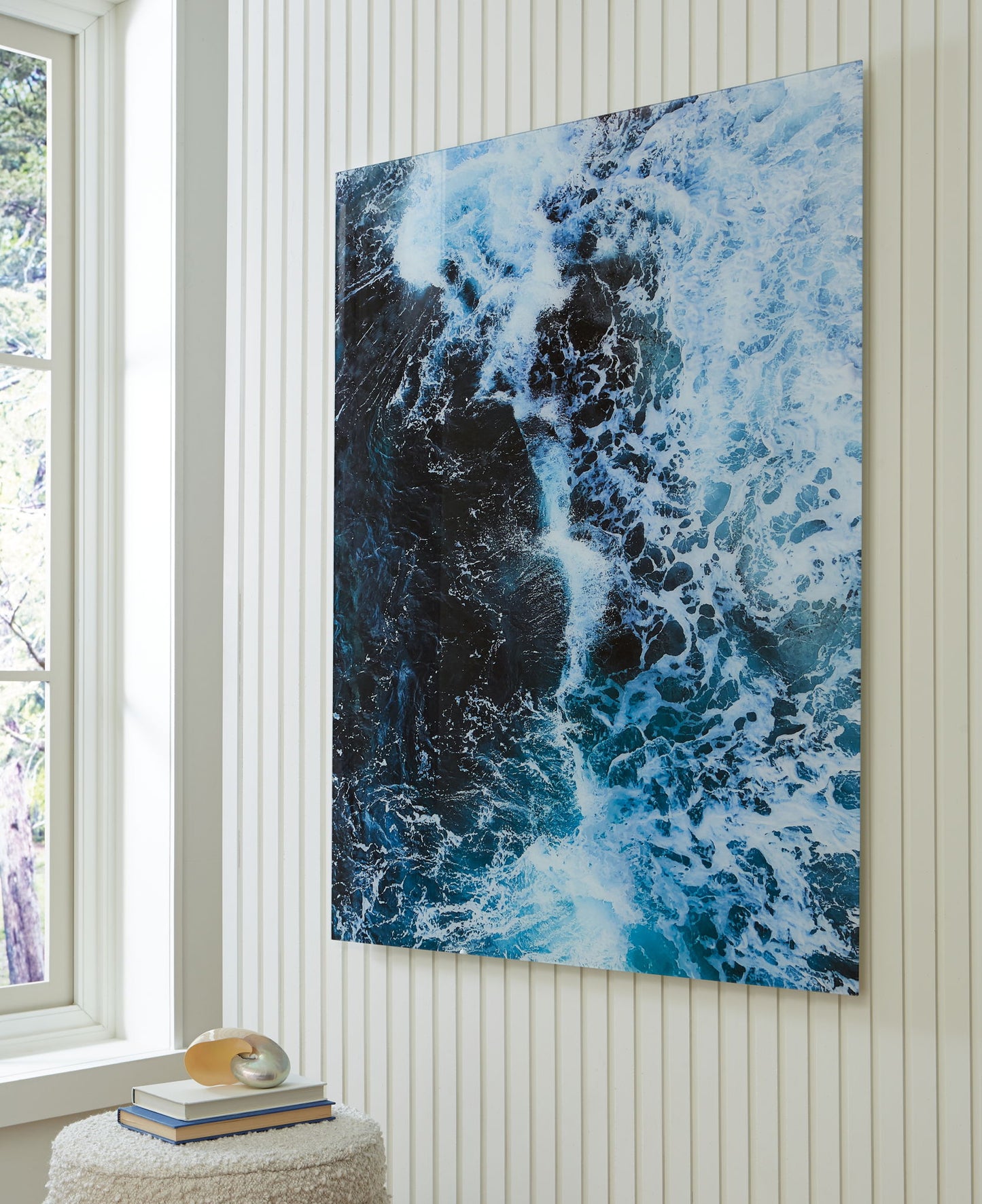 Clemick - Turquoise - Wall Art - Hornell Furniture Outlet