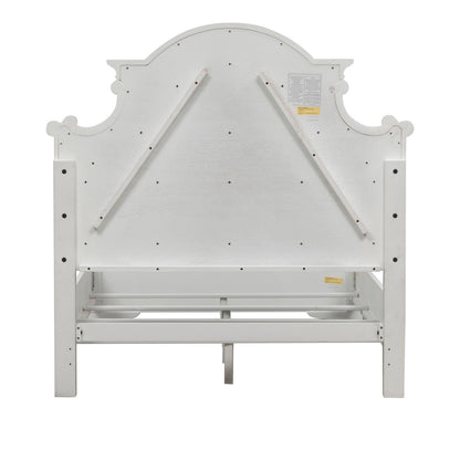 Magnolia Manor - Full Upholstered Bed - White - Hornell Furniture Outlet