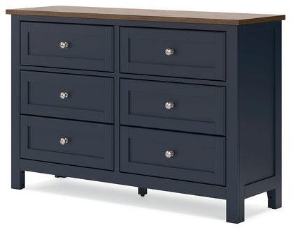 Landocken - Brown / Blue - Dresser - Hornell Furniture Outlet