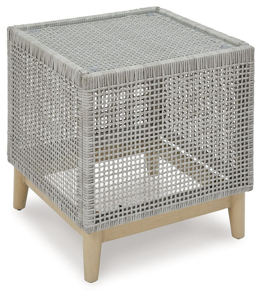 Seton Creek - Gray - Square End Table - Hornell Furniture Outlet
