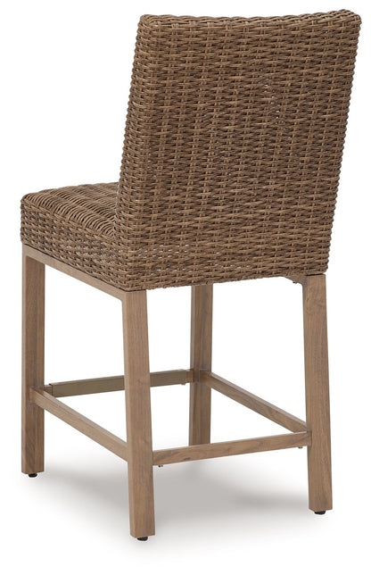 Walton Bridge - Driftwood - Barstool (Set of 2) - Hornell Furniture Outlet