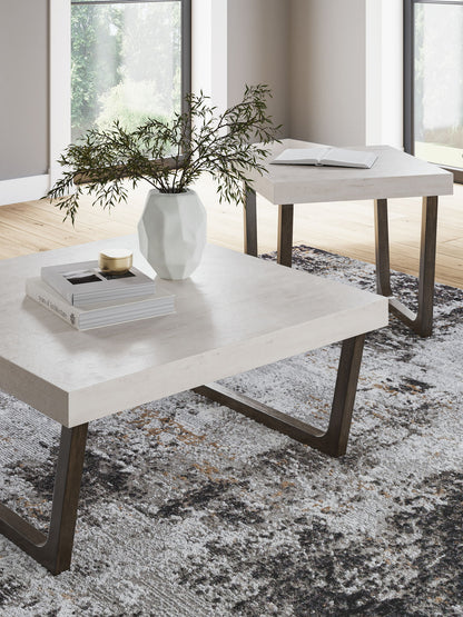 Westenfort - Occasional Table Set (Set of 2) - Espresso / Gray - Hornell Furniture Outlet