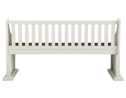 Joanna - Bench With Back - White - Hornell Furniture Outlet