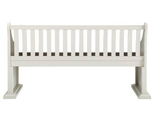 Joanna - Bench With Back - White - Hornell Furniture Outlet