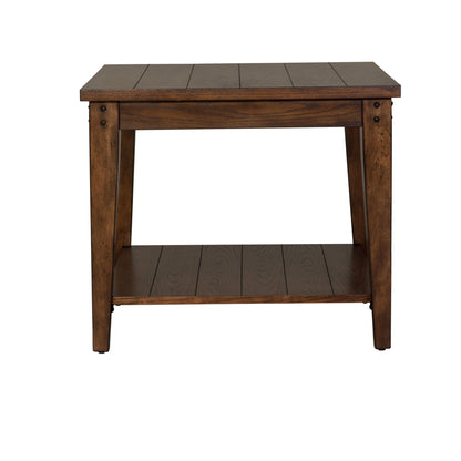 Lake House - Square Lamp Table - Hornell Furniture Outlet