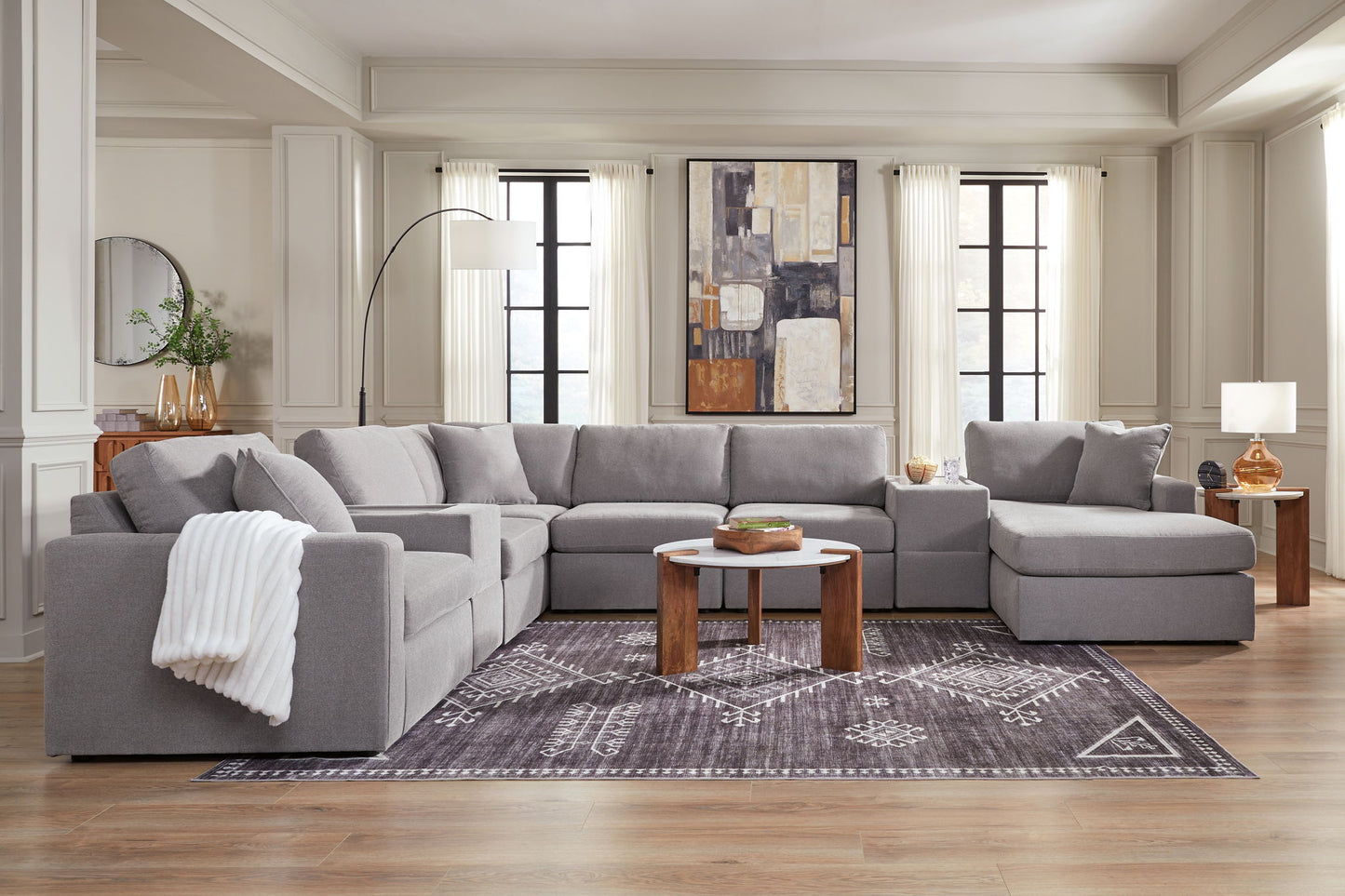 Modmax - Granite - Sectional - Hornell Furniture Outlet