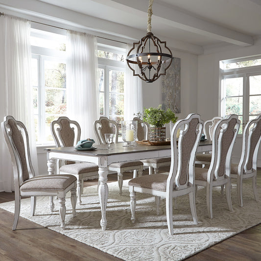 Magnolia Manor - Rectangular Leg Dining Table - White - Hornell Furniture Outlet