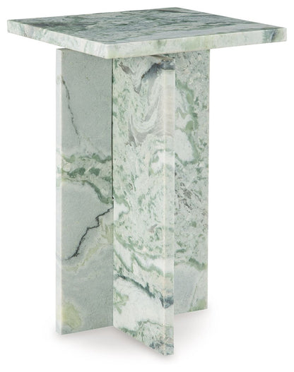 Deaconwell - White / Green - Accent Table - Hornell Furniture Outlet