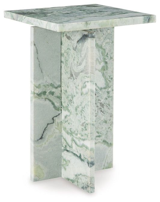 Deaconwell - White / Green - Accent Table - Hornell Furniture Outlet