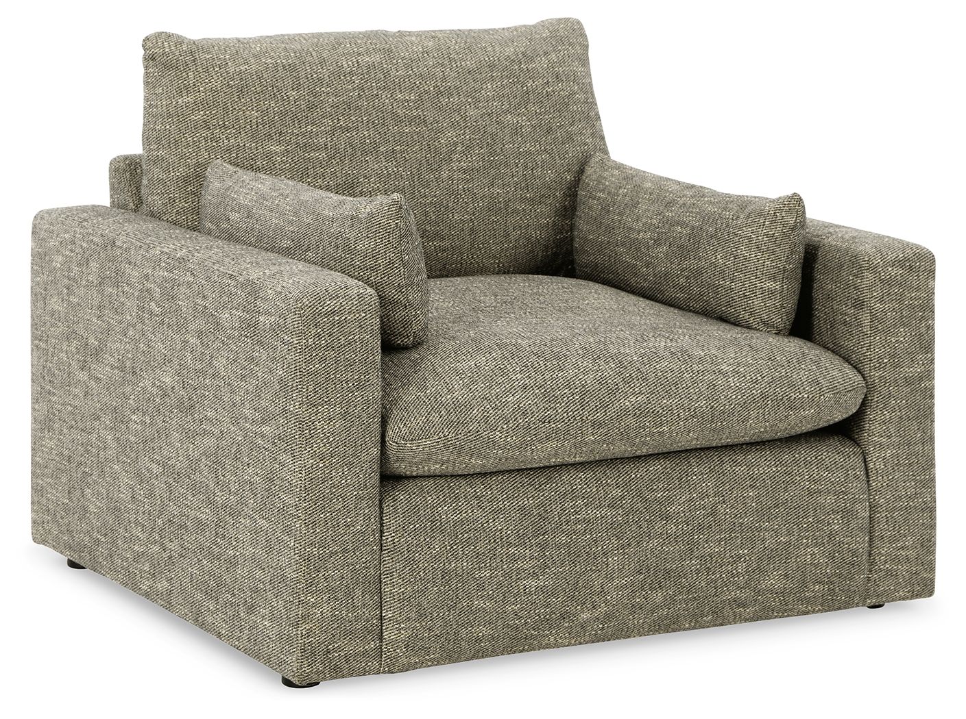 Dramatic - Granite - Chair and a Half - Hornell Furniture Outlet