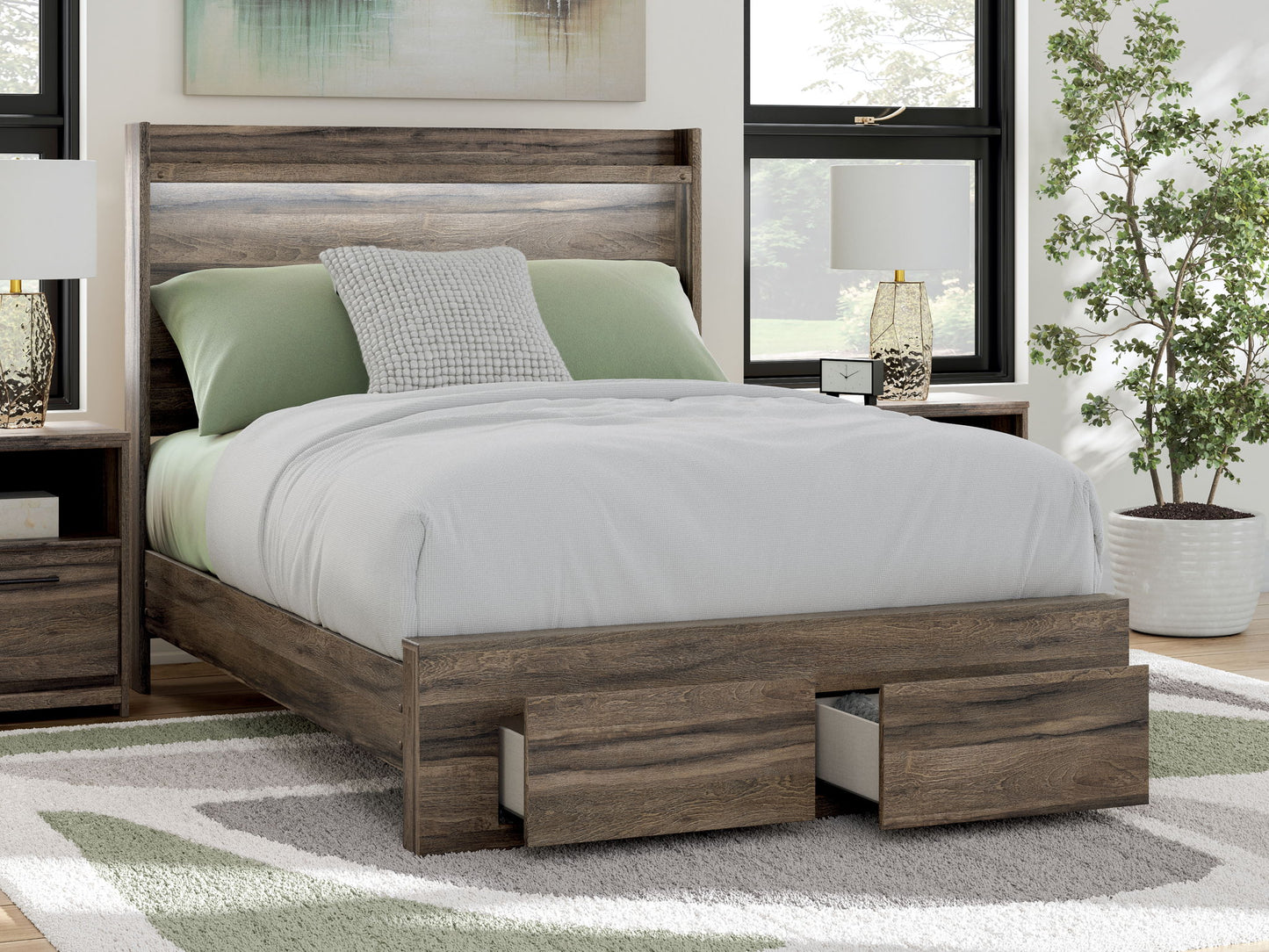 Elbrim - Panel Storage Bed - Hornell Furniture Outlet