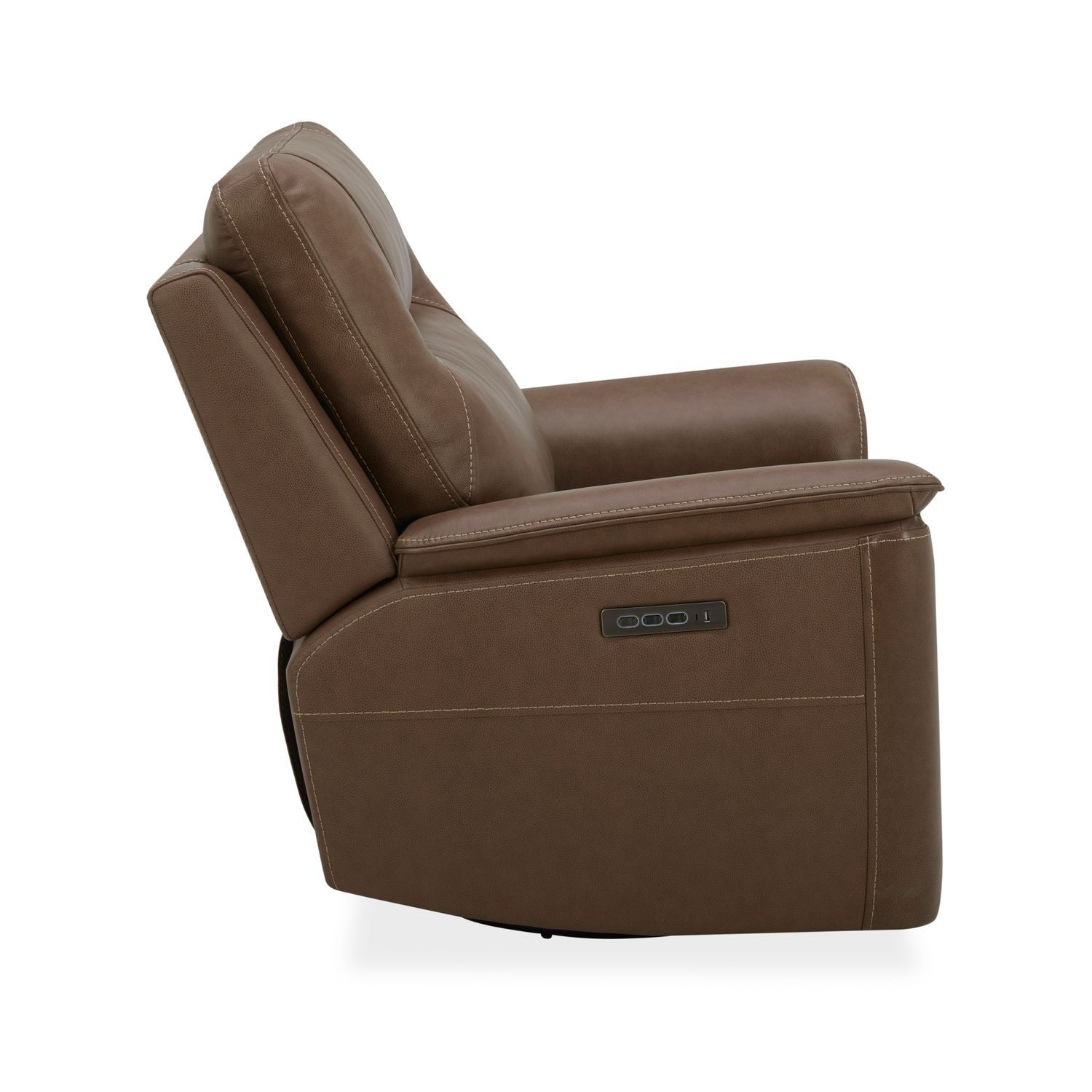 Collins - Swivel Glider Recliner P3 - Brown - Hornell Furniture Outlet