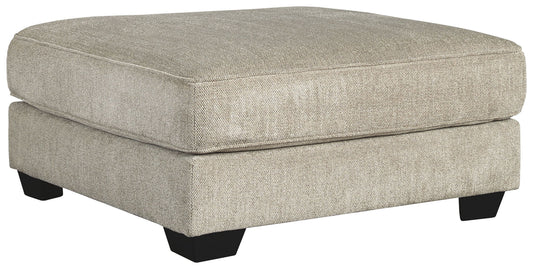 Ardsley - Pewter - Oversized Accent Ottoman - Hornell Furniture Outlet