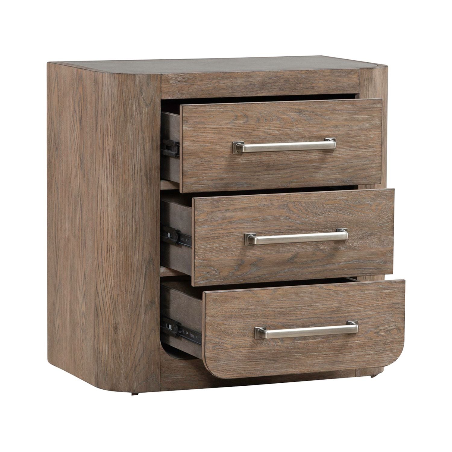 South Bend - Nightstand With Charging Station - Brown - Hornell Furniture Outlet