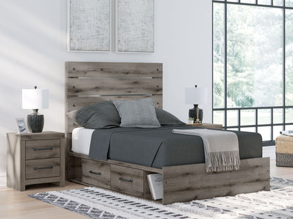 Graystorm - Panel Bed With Storage - Hornell Furniture Outlet