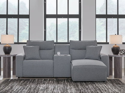 ModMax II - Salt And Pepper - Reclining Sectional - Hornell Furniture Outlet