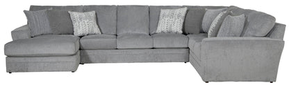 Glacier - Sectional With Included Accent Pillows - Hornell Furniture Outlet