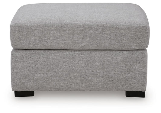 UrbanCrest - Oversized Accent Ottoman - Pewter
