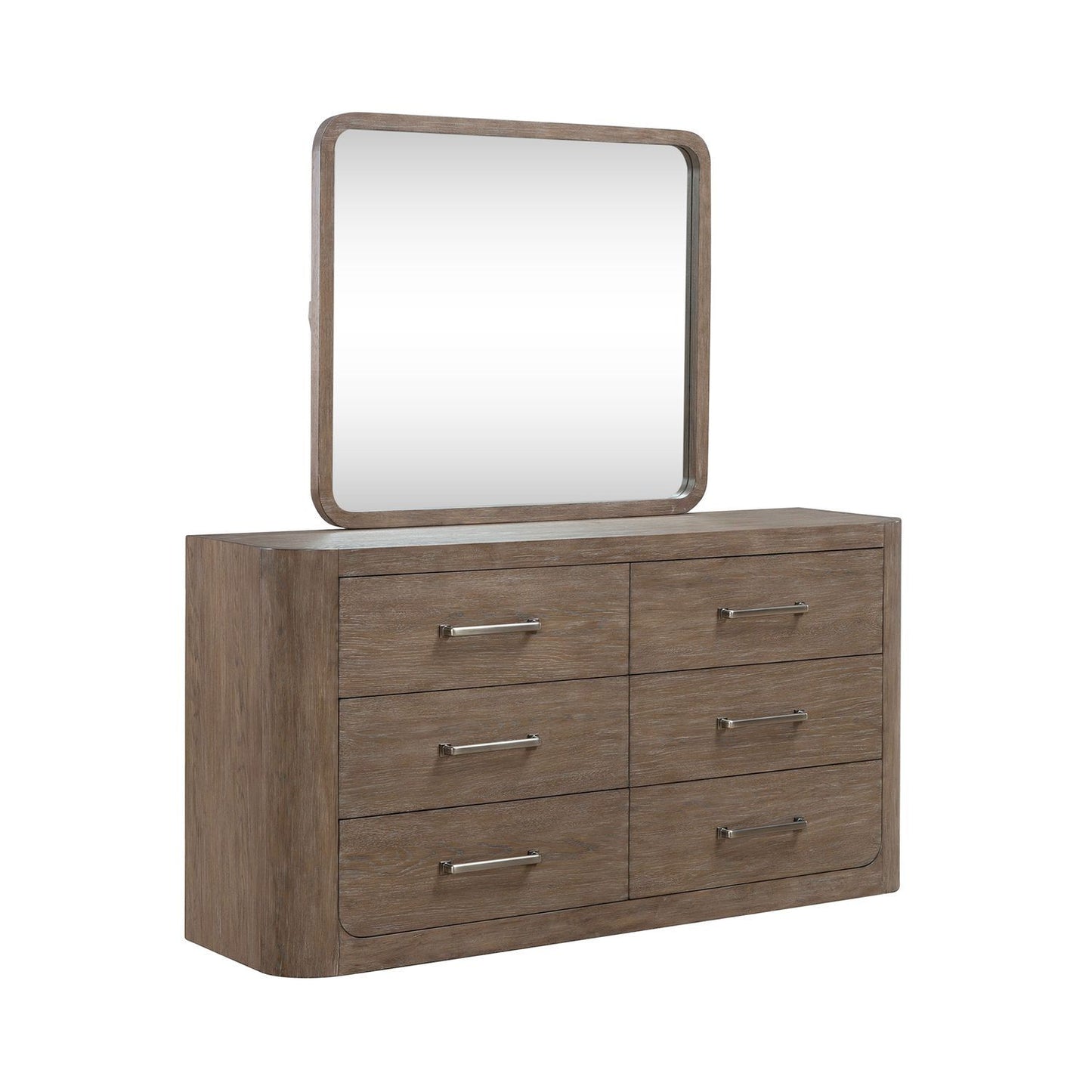South Bend - Dresser & Mirror - Brown - Hornell Furniture Outlet