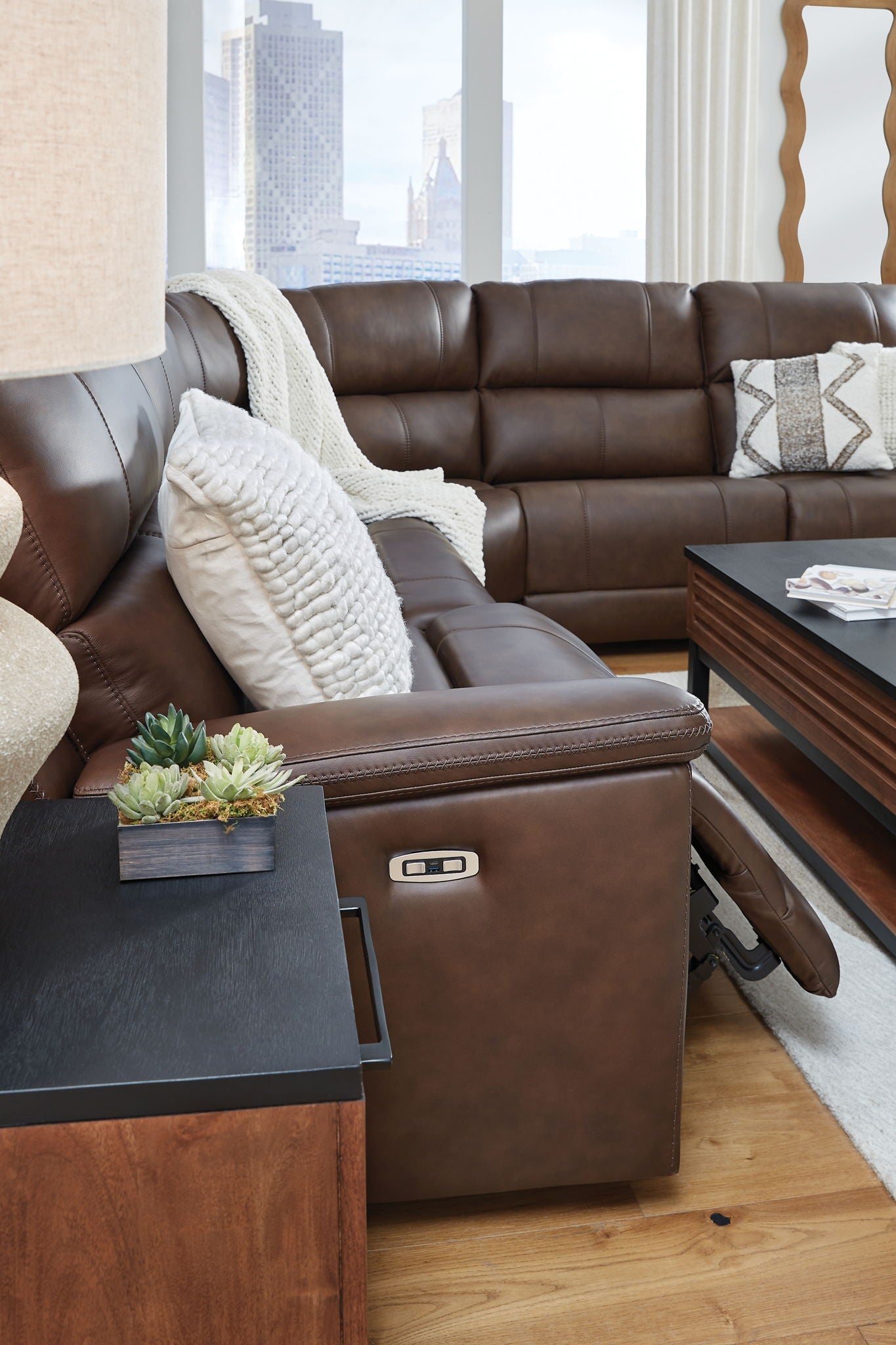 Bleckley - Reclining Sectional - Hornell Furniture Outlet