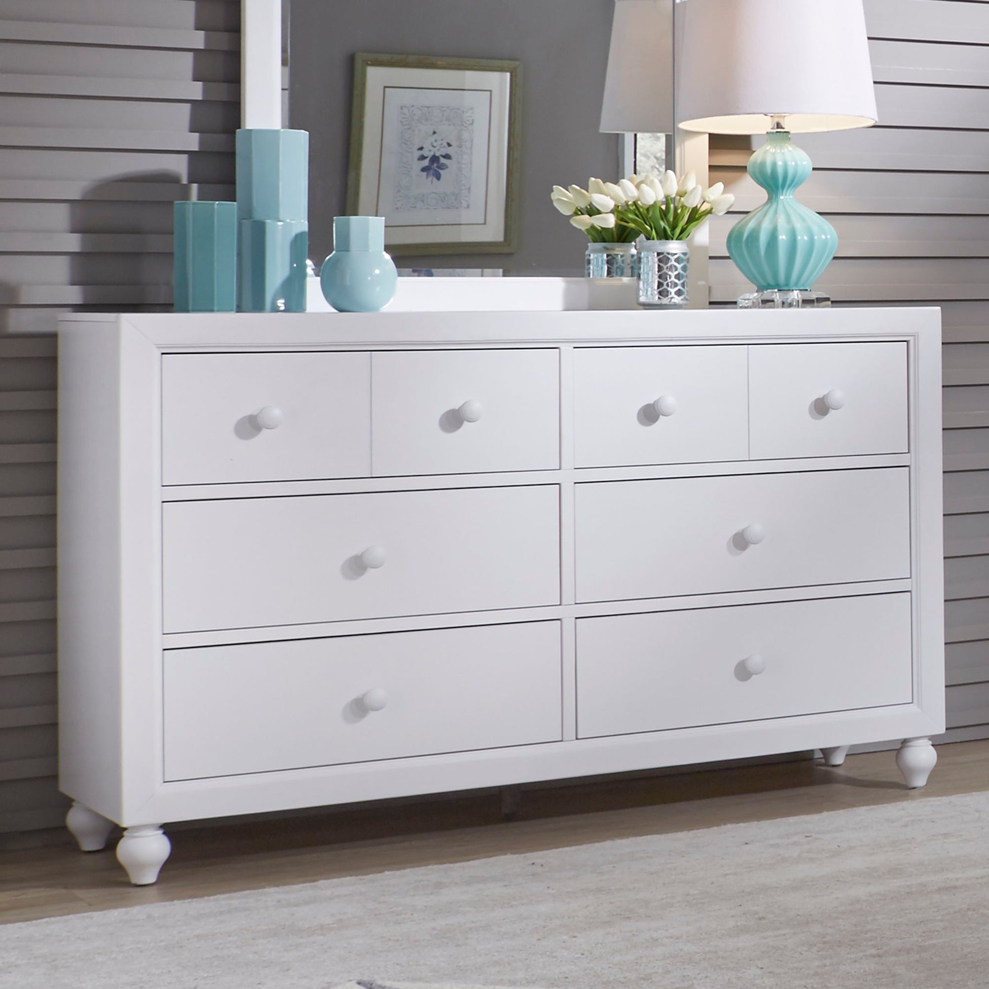 Cottage View - 6 Drawer Dresser - Hornell Furniture Outlet