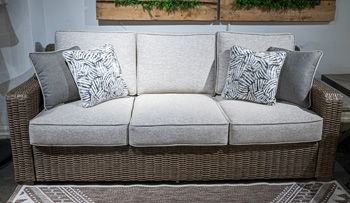 Laguna Heights - Beige - Sofa With Cushion - Hornell Furniture Outlet
